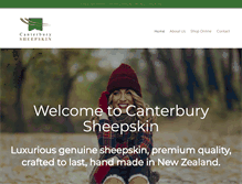 Tablet Screenshot of canterburyleather.com